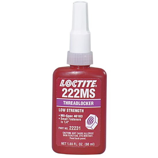 Picture of Loctite® 50-Ml Threadlocker 222Mslow/Strength/Small Screw Part# - 135334