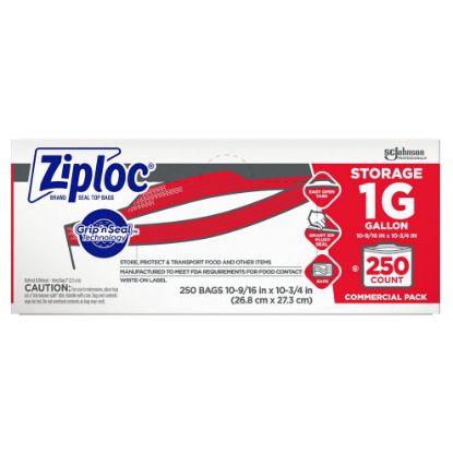 Picture of Ziploc Ziploc Gallon Size Storage Bags 250Ct Part# - 682257