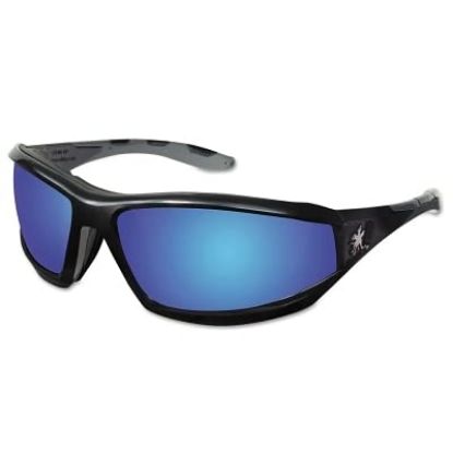 Picture of Mcr Safety Reaper Black Frame W/ Temples Blue Dmd Part# - Rp218B