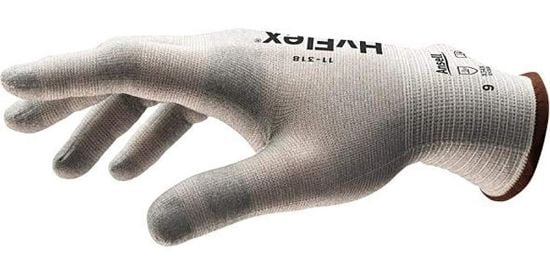 Picture of Hyflex® 18G  Gray Cr Liner  Knitwrist  Sf As  Sz 8 Part# - 256368