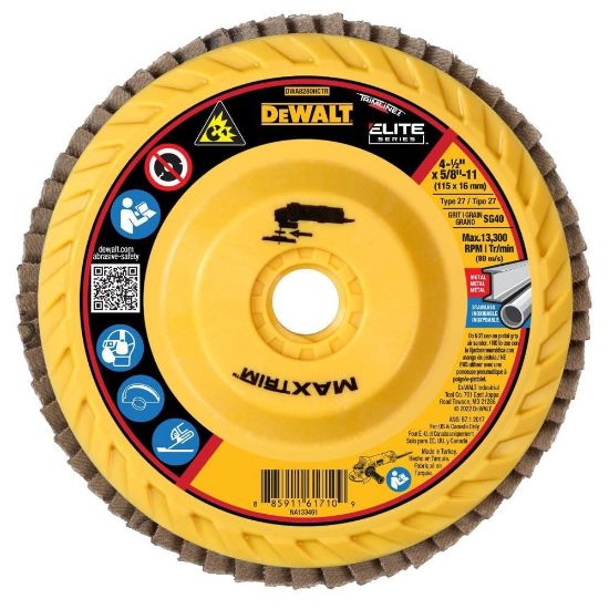 Picture of Dewalt® Dewalt 4-1/2 X 5/8-11 40G T27 Xp Cer Trim Flap Part# - Dwa8280Hctr