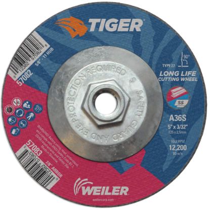 Picture of Weiler® 5 X 3/32 Tiger Ty27 C-Owhl  A60T  5/8-11 Ah Part# - 57082