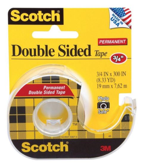 Picture of Scotch-Brite™ Scotch Double Sided Tape237  3/4"X300" Part# - 7010371414