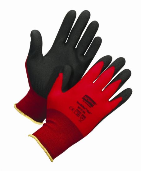 Picture of Honeywell North® Northflex Red Nylon/Foampvc Glove 10Xl 15 Gauge Part# - Nf11/10Xl