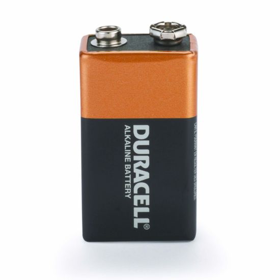 Picture of Duracell Coppertop Alkaline Batteries  9V  1 Ea/Pk Part# - Mn1604B1Z