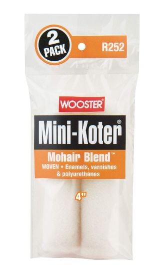 Picture of Wooster 4" Mini-Koter Mohair 2-Pk Mini Rollers Part# - 00R2520040