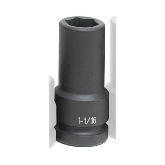 Picture of Grey Pneumatic 1" Drive X 1-1/16" Extra-Deep Thin-Wall Part# - 4034Dt