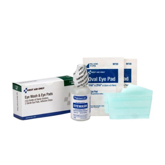 Picture of First Aid Only® 1-Oz. Eye Flush With Pads And Strip- Unit Part# - 7-009