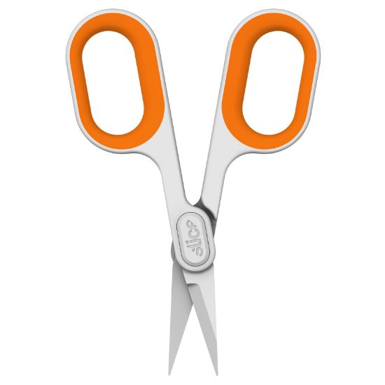 Picture of Slice Slice Small Pointed Scissors  White/Orange Part# - 10546