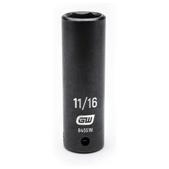 Picture of Gearwrench® 1/2" Drive 6 Point 11/16" Deep Impact Socket Part# - 84551N