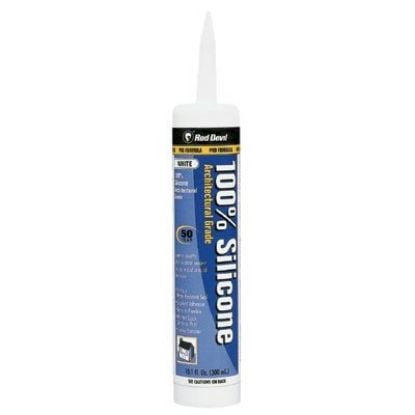 Picture of Red Devil 2.8Oz White Silicone Sealant Part# - 810