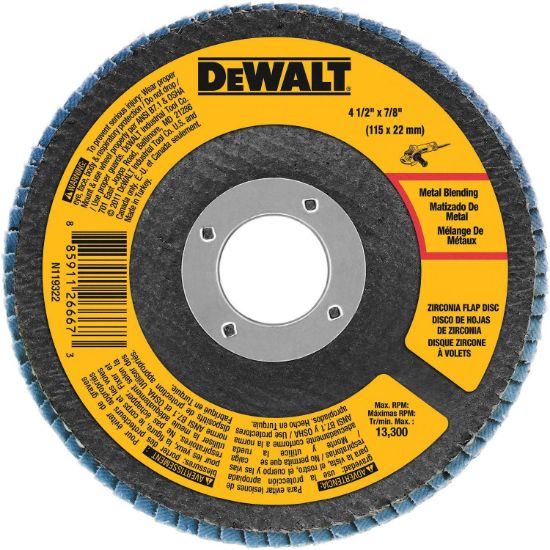 Picture of Dewalt® 4-1/2" X 7/8" 80 Grit Zirconia T29 Flap Disc Part# - Dwa8208