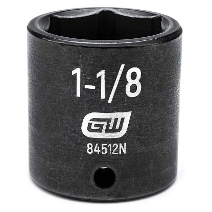 Picture of Gearwrench® 1/2" Drive 6 Point 1-1/8" Standard Impact Socket Part# - 84512N