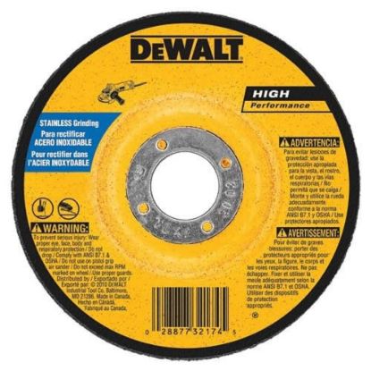 Picture of Dewalt® 6" X 1/4" X 7/8" T27 Stainless Grinding Part# - Dw8465