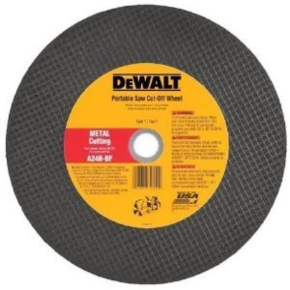 Picture of Dewalt® 12"X1/8"X1" Metal Portable Saw Cutoff Wheel Part# - Dw8022