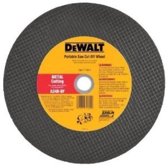 Picture of Dewalt® 12"X1/8"X1" Metal Portable Saw Cutoff Wheel Part# - Dw8022