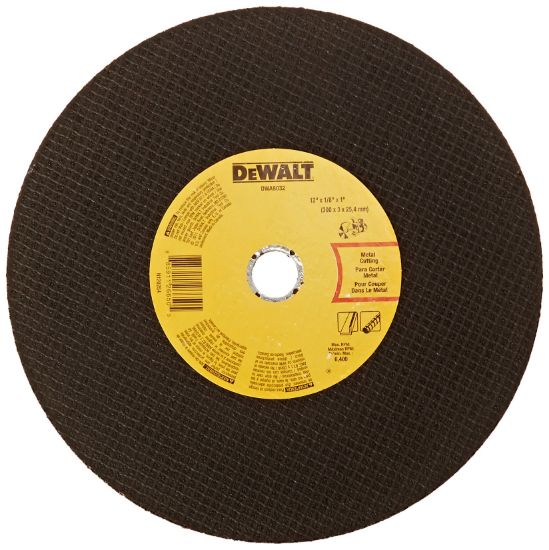 Picture of Dewalt® 12" X 1/8" X 1" Metal Portable Saw Cut-Off Wheel Part# - Dwa8032