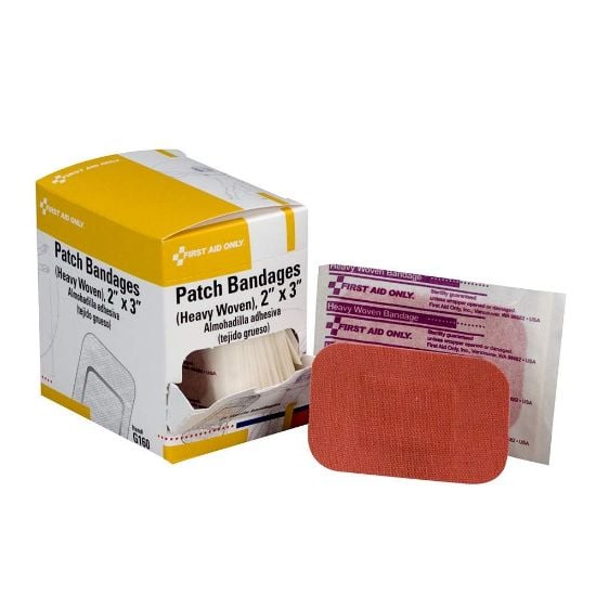 Picture of First Aid Only® Adhesive Heavy Woven Fabric Bandages  2"X3" Part# - G160