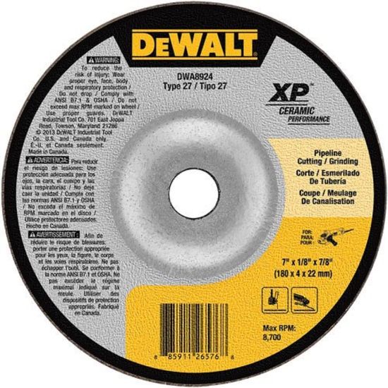 Picture of Dewalt® 7" X 1/8" X 7/8" Ceramicabrasive Part# - Dwa8924