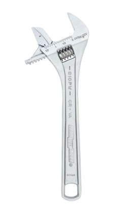 Picture of Channellock® 10" Adj. Wrench Reversible Jaw  Wide  Chrome Part# - 810Pw