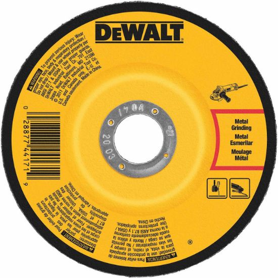 Picture of Dewalt® 5"X1/4"X5/8"-11 Metal General Purpose Grinding W Part# - Dw4623