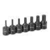 Picture of Grey Pneumatic 1/2" Drive 7 Pc. Tamperproof Triple Sq. Dr. Set Part# - 1307St