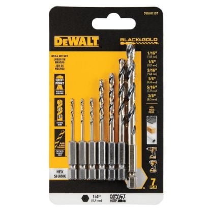 Picture of Dewalt® Dw 7Pc B&G Hex Shank Set Part# - Dwah1107