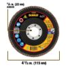 Picture of Dewalt® Shell 4-1/2X7/8In Sg60 T29 Cer Flap Disc Part# - Dwa8281