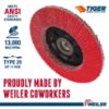 Picture of Weiler® 4-1/2" Angled- Trim Backing- 80 Cer- 5/8"-11 Arb Part# - 50123