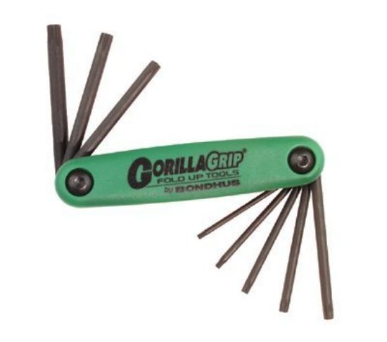 Picture of Bondhus® T6-T25 Gorilla Grip Foldup Torx Tool Set Part# - 12632