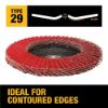 Picture of Dewalt® Shell 4-1/2X7/8In Sg40 T29 Cer Flap Disc Part# - Dwa8280