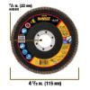 Picture of Dewalt® Shell 4-1/2X7/8In Sg80 T29 Cer Flap Disc Part# - Dwa8282