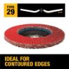 Picture of Dewalt® Shell 4-1/2X7/8In Sg80 T29 Cer Flap Disc Part# - Dwa8282