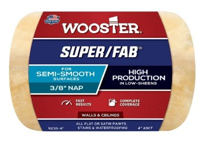 Picture of Wooster 4" Super/Fab 3/8" Nap Roller Cover Part# - 00R2390040