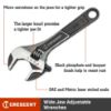 Picture of Crescent® Wrench 6" Adj Wide Jaw Carded Part# - Atwj26Vs