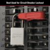 Picture of Master Lock® Circuit Breaker Lockoutfor Std Single & Double Part# - 493B