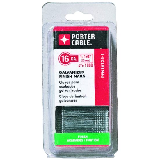 Picture of Porter Cable 16 Ga Finish Nail 1-1/4"Long (2500 Pk) Part# - Pfn16125