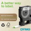 Picture of Dymo Rhino 3/4" White Flexible Nylon Labels Part# - 18489