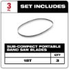 Picture of Milwaukee® Tool Band Saw Blade M12 Sub-Compact (27") 18Tpi Part# - 48-39-0572