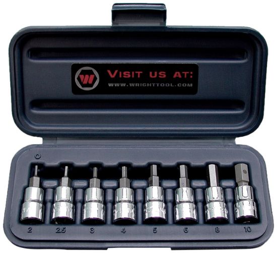 Picture of Wright Tool 8Pc. 3/8"Dr. Metric Allen Bit Set Part# - 353