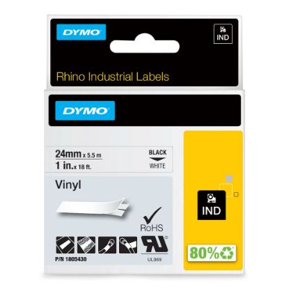 Picture of Dymo Rhino 1" White Vinyl Part# - 1805430