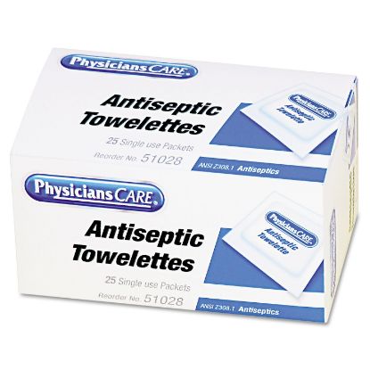 Picture of First Aid Only® Bzk Antiseptic Wipes  25/Box Part# - 51028-001