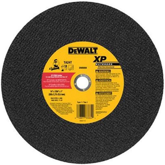 Picture of Dewalt® 14"X7/64"X1" Red Ceramicchop Saw Wheel Part# - Dw8059