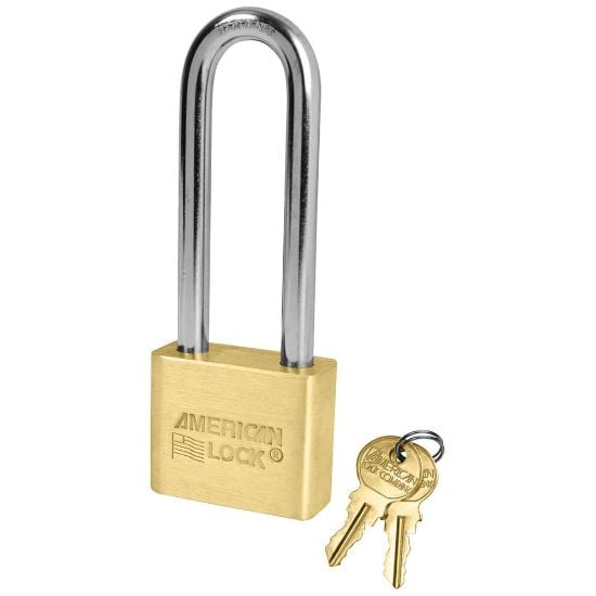 Picture of American Lock 6 Pin Tumbler Padlock Keyed Alike W/3" Shackl Part# - Al52Ka-D502