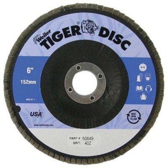 Picture of Weiler® 6" Diameter- 7/8" Arbor-80 Grit Part# - 50651