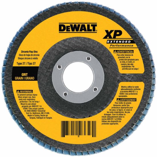 Picture of Dewalt® 4-1/2" X 5/8"-11 80G Type 27 Hp Flap Disc Part# - Dw8358