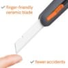 Picture of Slice Slice Industrial Knife Manual  Black/Orange Part# - 10559