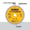 Picture of Dewalt® 4-1/2" Dry Cut Diamond B Part# - Dw4701