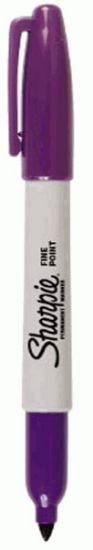 Picture of Sharpie® Sharpie Permanent Markers  Fine Point  Purple  1 Part# - 30008