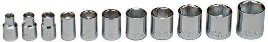 Picture of Wright Tool 3/8"Dr 11Pc 6Pt Std Trayset 1/4" - 7/8" Part# - 312